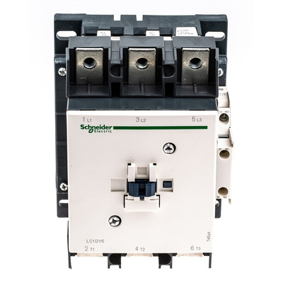 Schneider Electric LC1D Series Contactor, 110 V ac Coil, 3-Pole, 115 A, 3NO, 1 kV ac, 690 V dc