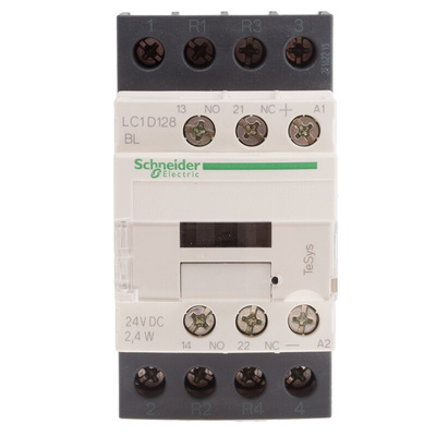 Schneider Electric LC1D Series Contactor, 24 V dc Coil, 4-Pole, 25 A, 2NO + 2NC, 690 V ac/dc