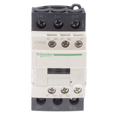Schneider Electric LC1D Series Contactor, 400 V ac Coil, 3-Pole, 32 A, 3NO, 690 V ac/dc