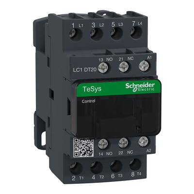 Schneider Electric LC1D Series Contactor, 230 V ac Coil, 4-Pole, 20 A, 4NO, 690 V ac/dc