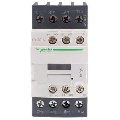 Schneider Electric LC1D Series Contactor, 48 V ac Coil, 4-Pole, 32 A, 4NO, 690 V ac/dc