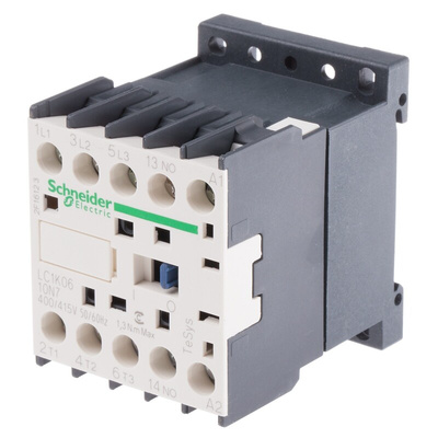 Schneider Electric LC1K Series Contactor, 400 V ac Coil, 3-Pole, 6 A, 3NO, 690 V ac
