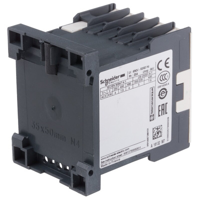Schneider Electric LC1K Series Contactor, 220 V ac Coil, 3-Pole, 16 A, 3NO, 690 V ac