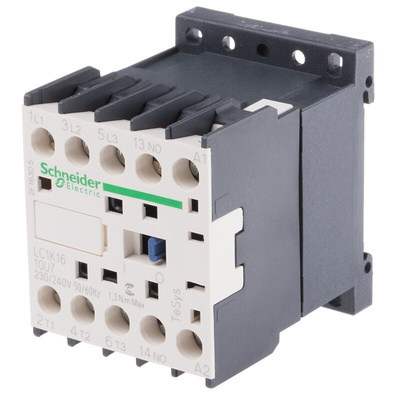 Schneider Electric LC1K Series Contactor, 230 V ac Coil, 3-Pole, 16 A, 3NO, 690 V ac