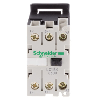 Schneider Electric LC1S Series Contactor, 240 V ac Coil, 2-Pole, 6 A, 2NO, 690 V ac
