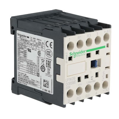 Schneider Electric LP1K Series Contactor, 230 V dc Coil, 4-Pole, 20 A, 2NO + 2NC, 690 V ac