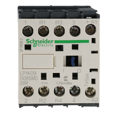 Schneider Electric LP1K Series Contactor, 230 V dc Coil, 4-Pole, 20 A, 2NO + 2NC, 690 V ac