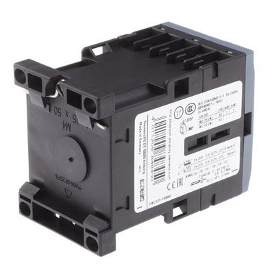 Siemens 3RH2 Series Contactor, 24 V dc Coil, 4-Pole, 10 A, 3NO + 1NC, 690 V ac