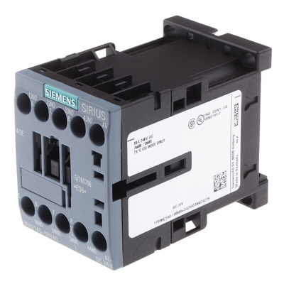 Siemens 3RH2 Series Contactor, 24 V dc Coil, 4-Pole, 10 A, 4NO, 690 V ac