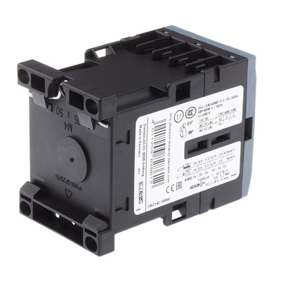 Siemens 3RH2 Series Contactor, 24 V dc Coil, 4-Pole, 10 A, 4NO, 690 V ac