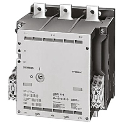 Siemens 3TF6 Series Contactor, 230 V ac Coil, 3-Pole, 630 A, 3NO, 400 V ac