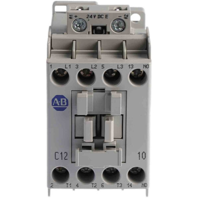 Allen Bradley 100C Series Contactor, 24 V dc Coil, 3-Pole, 12 A, 5.5 kW, 3NO, 690 V ac
