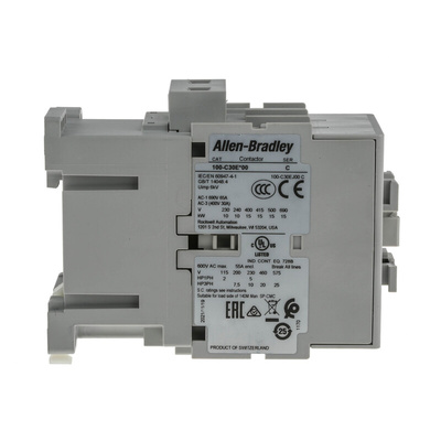Allen Bradley 100C Series Contactor, 24 V dc Coil, 3-Pole, 30 A, 15 kW, 3NO, 690 V ac