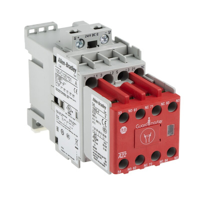 Allen Bradley 100S-C Series Contactor, 24 V dc Coil, 3-Pole, 12 A, 2NO + 3NC, 690 V ac