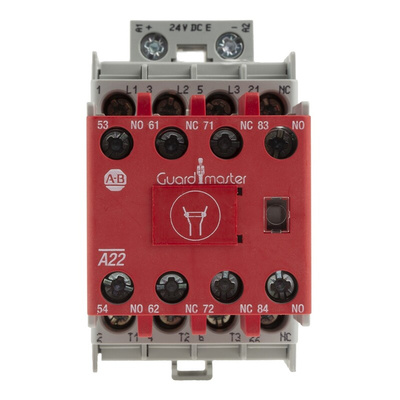Allen Bradley 100S-C Series Contactor, 24 V dc Coil, 3-Pole, 12 A, 2NO + 3NC, 690 V ac
