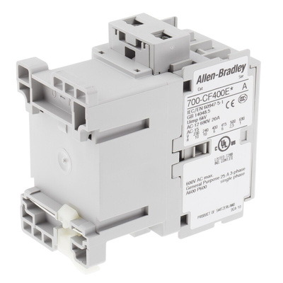 Allen Bradley 700C Series Contactor, 24 V dc Coil, 4-Pole, 25 A, 4NO, 690 V ac