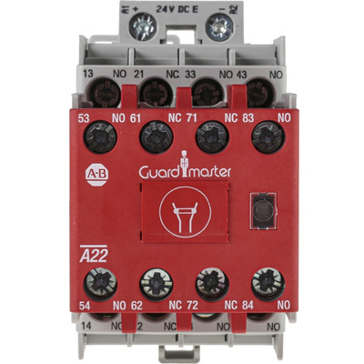 Allen Bradley 700S-CF Series Contactor, 24 V dc Coil, 8-Pole, 25 A, 2NO + 2NC, 3NO + 1NC, 690 V ac