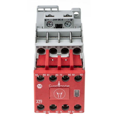 Allen Bradley 700S-CF Series Contactor, 24 V dc Coil, 8-Pole, 25 A, 3NO + 1NC, 690 V ac