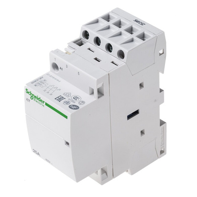Schneider Electric iCT Series Contactor, 230 V ac Coil, 3-Pole, 25 A, 3NO, 400 V ac