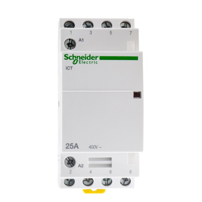Schneider Electric iCT Series Contactor, 24 V ac Coil, 4-Pole, 25 A, 4NO, 400 V ac