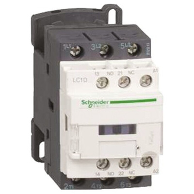 Schneider Electric LC1D Series Contactor, 110 V ac Coil, 3-Pole, 32 A, 7.5 kW, 3NO, 300 V dc, 690 V ac