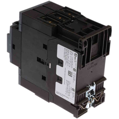 Siemens 3RT2 Series Contactor, 24 V ac/dc Coil, 3-Pole, 50 A, 22 kW, 3NO, 400 V ac