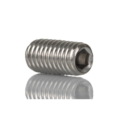 Plain Stainless Steel Hex Socket Set M3 x 3mm Grub Screw