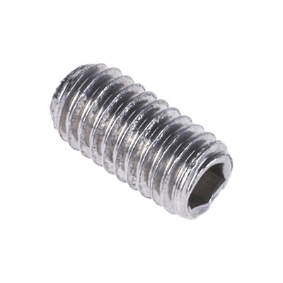 Plain Stainless Steel Hex Socket Set M3 x 6mm Grub Screw