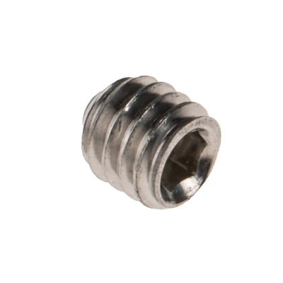 Plain Stainless Steel Hex Socket Set M4 x 4mm Grub Screw