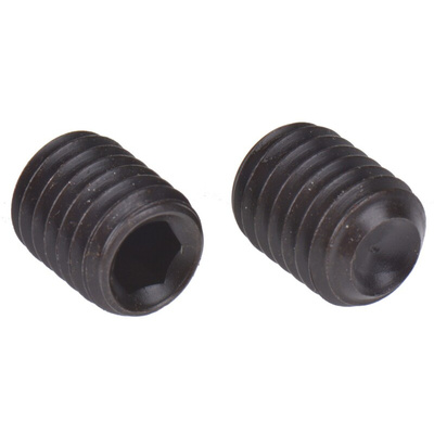 Black, Self-Colour Steel Hex Socket Set M8 x 10mm Grub Screw