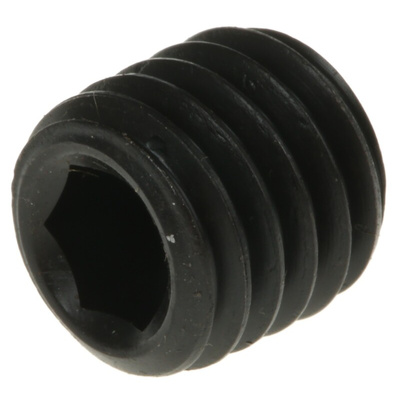 Black, Self-Colour Steel Hex Socket Set M10 x 10mm Grub Screw