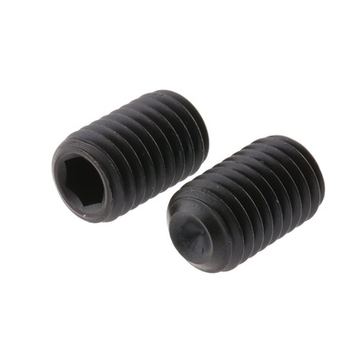 Black, Self-Colour Steel Hex Socket Set M10 x 16mm Grub Screw