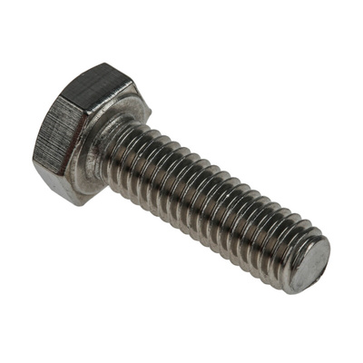Plain Stainless Steel Hex, Hex Bolt, M6 x 20mm