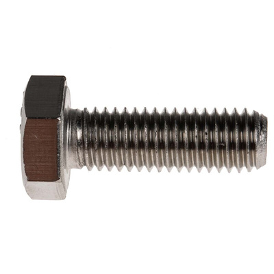 Plain Stainless Steel Hex, Hex Bolt, M10 x 30mm