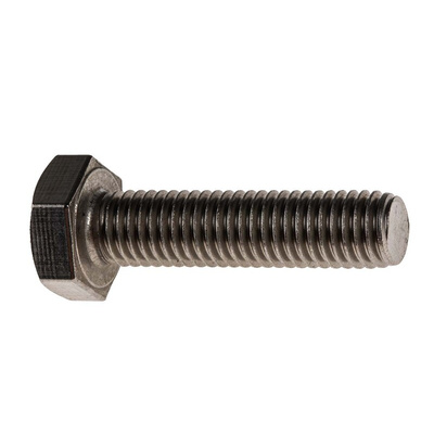 Plain Stainless Steel Hex, Hex Bolt, M10 x 40mm