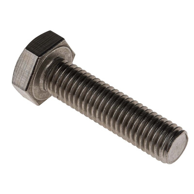 Plain Stainless Steel Hex, Hex Bolt, M10 x 40mm