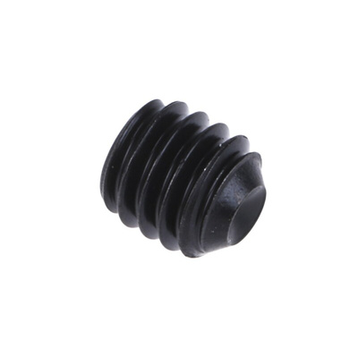 Black, Self-Colour Steel Hex Socket Set M4 x 4mm Grub Screw