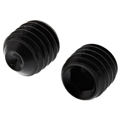 Black, Self-Colour Steel Hex Socket Set M5 x 5mm Grub Screw