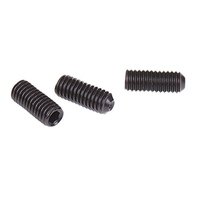 Black, Self-Colour Steel Hex Socket Set M5 x 12mm Grub Screw