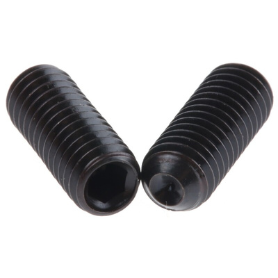 Black, Self-Colour Steel Hex Socket Set M6 x 16mm Grub Screw