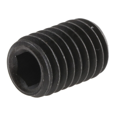 Black, Self-Colour Steel Hex Socket Set M8 x 12mm Grub Screw