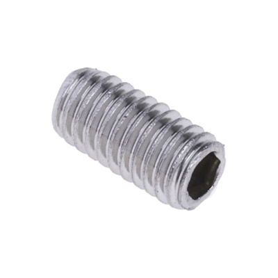 Plain Stainless Steel Hex Socket Set M3 x 6mm Grub Screw