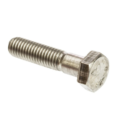 Plain Stainless Steel, Hex Bolt, M8 x 35mm