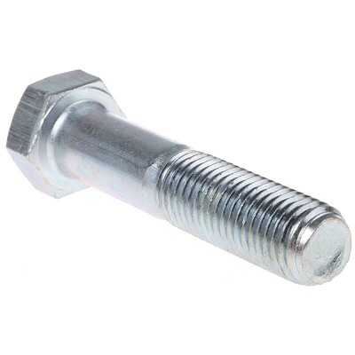 Bright Zinc Plated Steel, Hex Bolt, M8 x 120mm