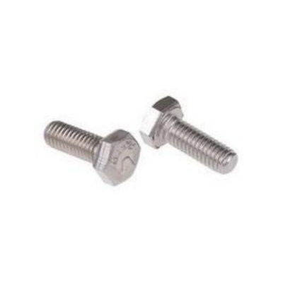 Plain Stainless Steel Hex, Hex Bolt, M6 x 16mm