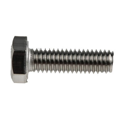 Plain Stainless Steel Hex, Hex Bolt, M6 x 20mm