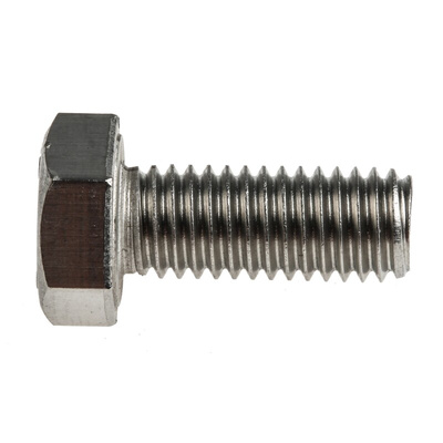 Plain Stainless Steel Hex, Hex Bolt, M8 x 20mm