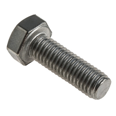 Plain Stainless Steel Hex, Hex Bolt, M8 x 25mm