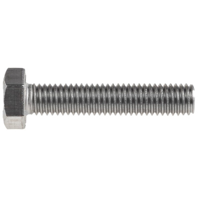 Plain Stainless Steel Hex, Hex Bolt, M8 x 40mm