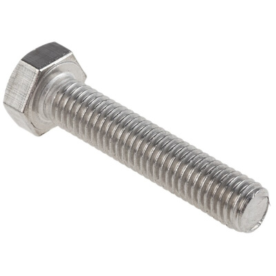 Plain Stainless Steel Hex, Hex Bolt, M8 x 40mm